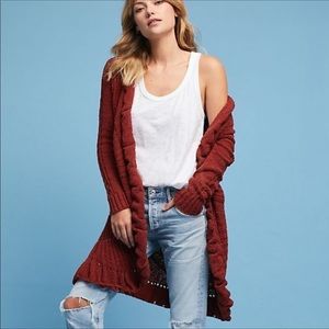 Anthropologie Circle knit Cardigan women’s size XS